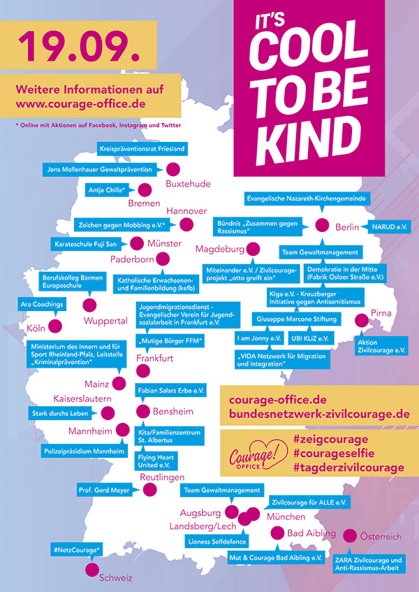 Tag der Zivilcourage 19.9.19, Aktionen in Rheinland-Pfalz